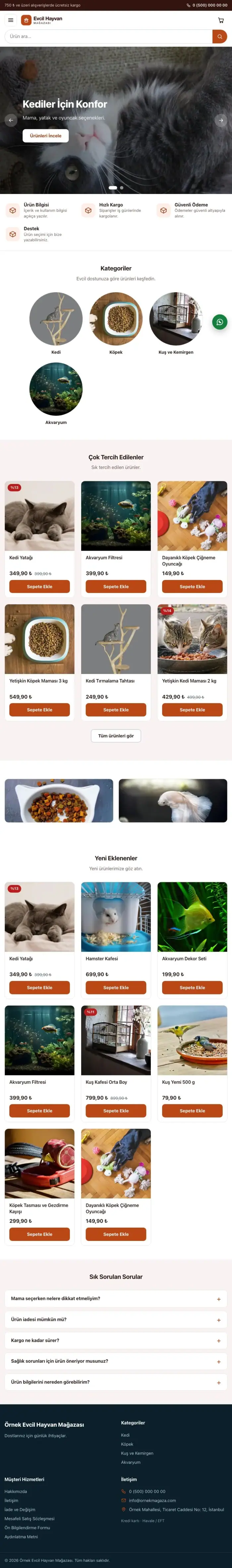 Vitrin Bordo Turuncu – Evcil Hayvan Ürünleri E-ticaret Sitesi tablet görünümü
