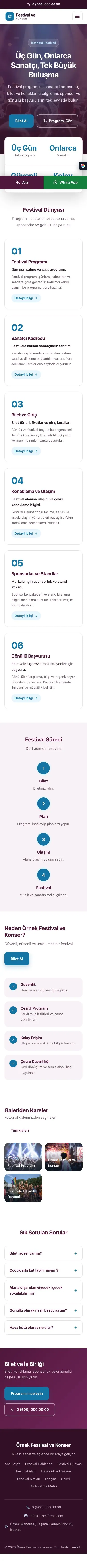Merkez Erik Mavi – Festival ve Konser Web Sitesi mobil görünümü