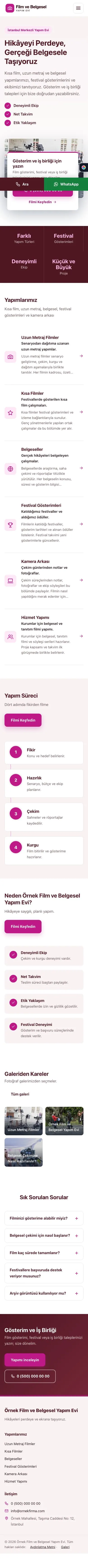 Bölünmüş Bordo Pembe – Film ve Belgesel Tanıtımı Web Sitesi mobil görünümü