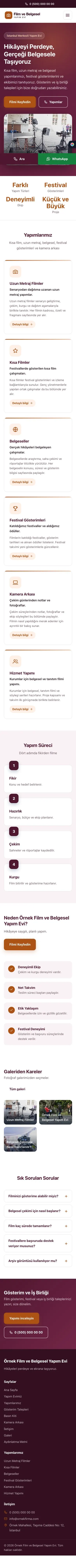 Klasik Erik Turuncu – Film ve Belgesel Tanıtımı Web Sitesi mobil görünümü