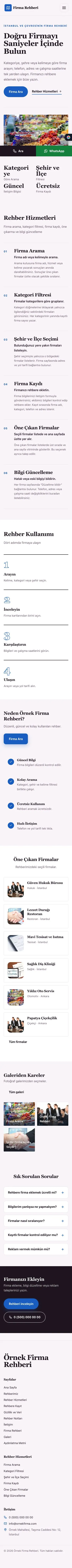 Dergi Editoryal Mor Mavi – Firma Rehberi Web Sitesi mobil görünümü