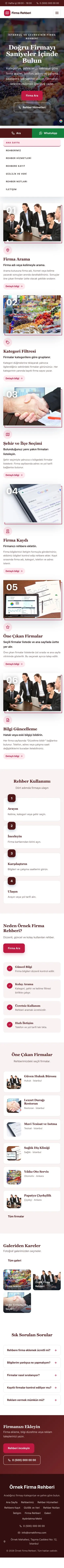 Zigzag Bordo Kırmızı – Firma Rehberi Web Sitesi mobil görünümü
