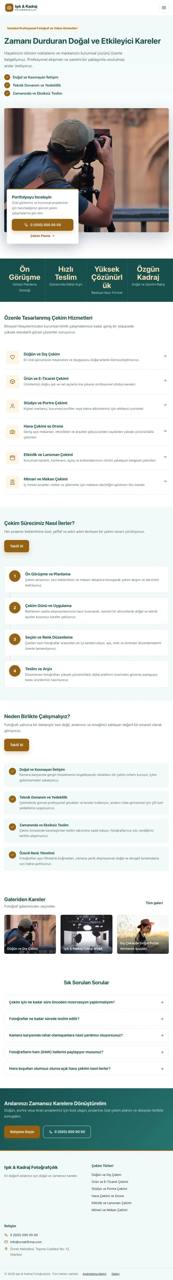 Bölünmüş Petrol Turuncu – Fotoğrafçı Web Sitesi tablet görünümü