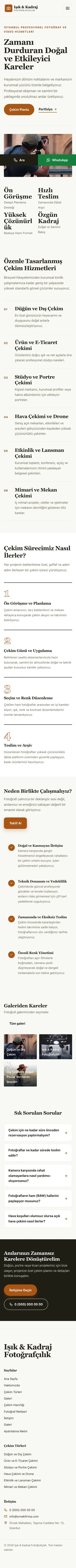 Editoryal Zeytin Turuncu – Fotoğrafçı Web Sitesi mobil görünümü