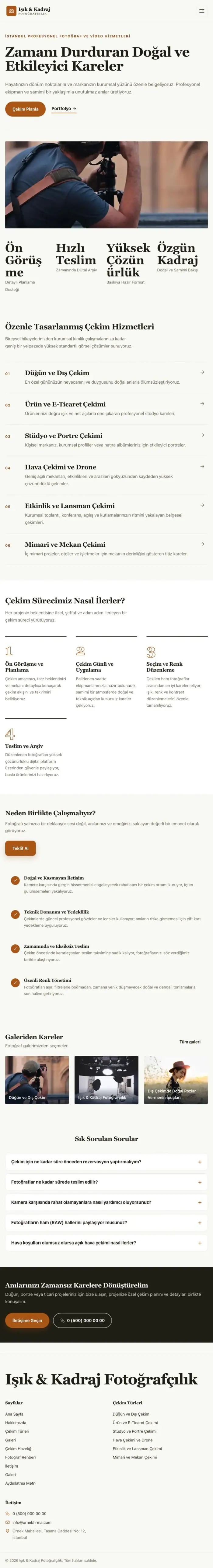 Editoryal Zeytin Turuncu – Fotoğrafçı Web Sitesi tablet görünümü