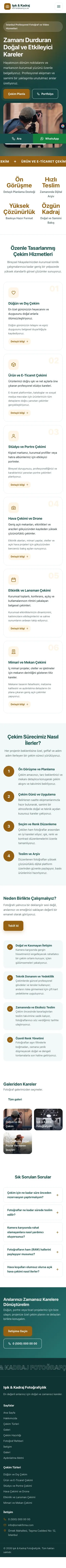 Hareketli Petrol Turuncu – Fotoğrafçı Web Sitesi mobil görünümü