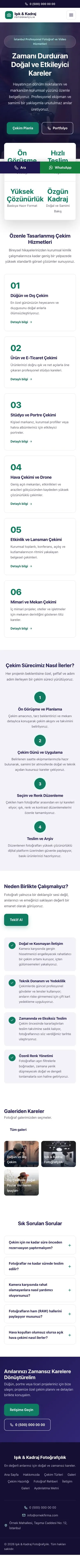 Merkez Lacivert Turkuaz – Fotoğrafçı Web Sitesi mobil görünümü