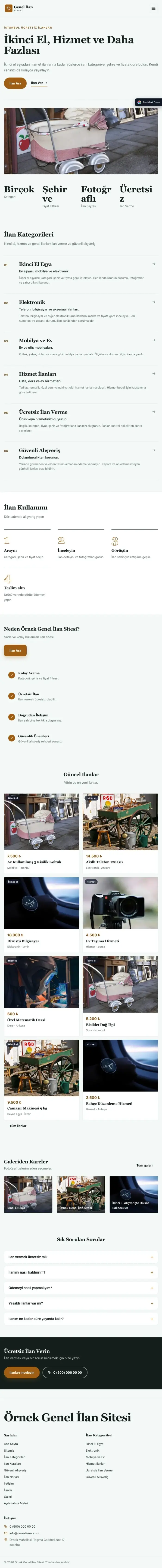 Dergi Editoryal Petrol Turuncu – Genel İlan Sitesi Web Sitesi tablet görünümü