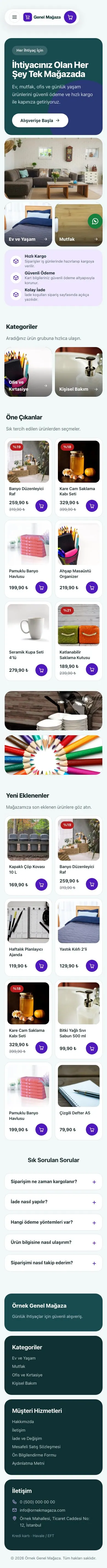 Bento Petrol Mor – Genel Mağaza E-ticaret Sitesi mobil görünümü