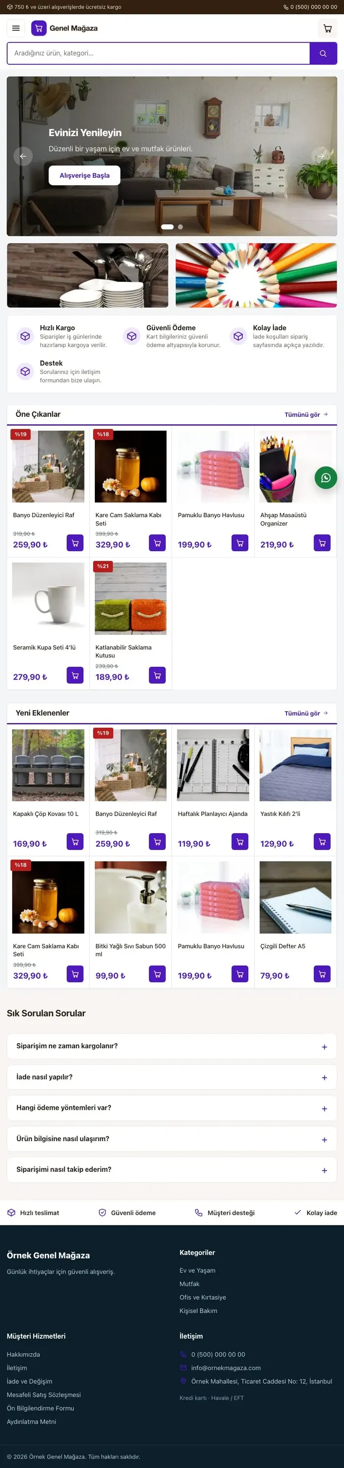Pazar Yeri Kahve Mor – Genel Mağaza E-ticaret Sitesi tablet görünümü