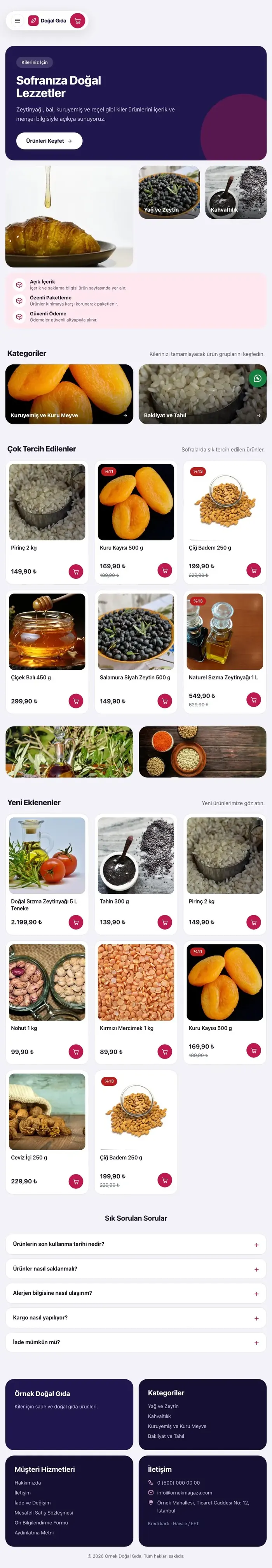 Bento Lacivert Pembe – Gıda ve Organik E-ticaret Sitesi tablet görünümü
