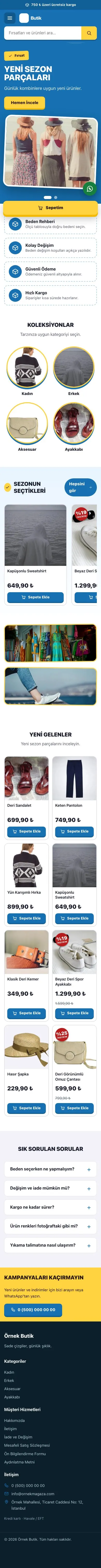 Kampanya Lacivert Mavi – Giyim ve Butik E-ticaret Sitesi mobil görünümü