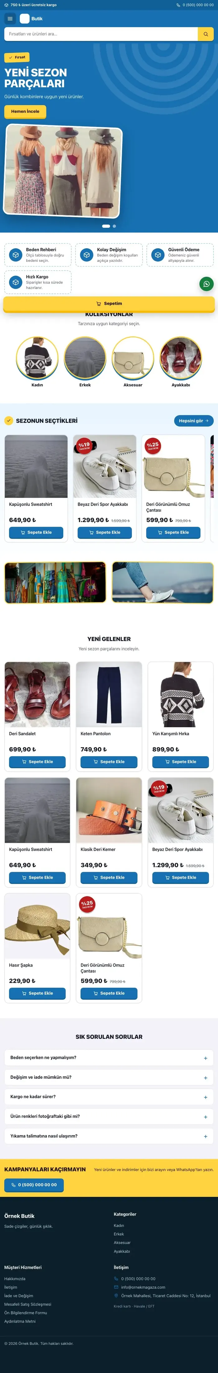 Kampanya Lacivert Mavi – Giyim ve Butik E-ticaret Sitesi tablet görünümü
