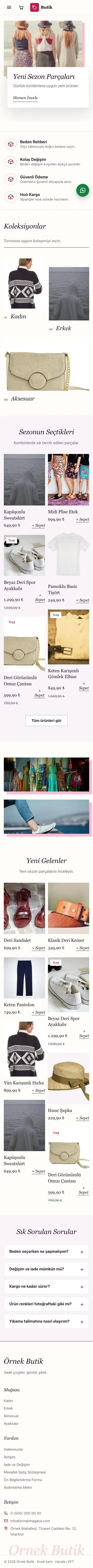 Lookbook Mor Pembe – Giyim ve Butik E-ticaret Sitesi mobil görünümü