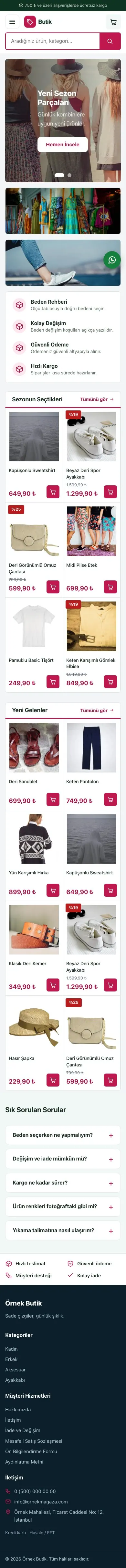 Pazar Yeri Yeşil Pembe – Giyim ve Butik E-ticaret Sitesi mobil görünümü