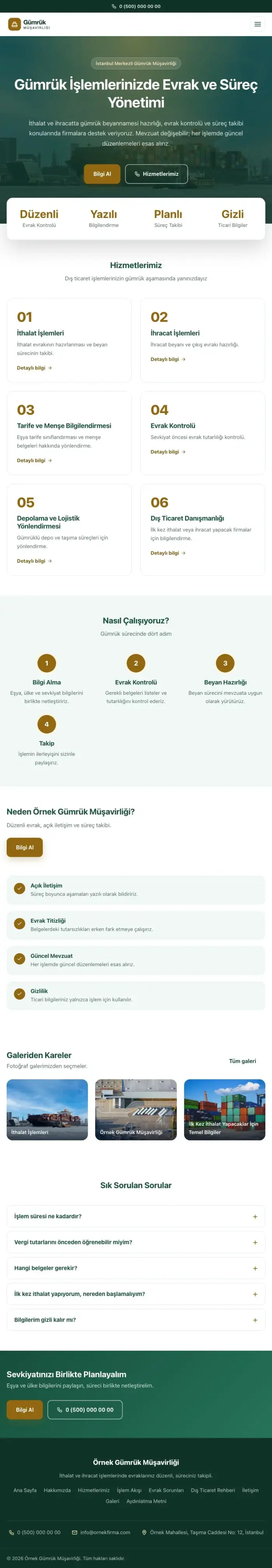 Merkez Petrol Amber – Gümrük Müşavirliği Web Sitesi tablet görünümü