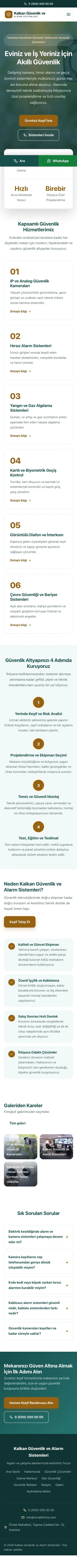 Merkez Petrol Turuncu – Güvenlik ve Alarm Web Sitesi mobil görünümü