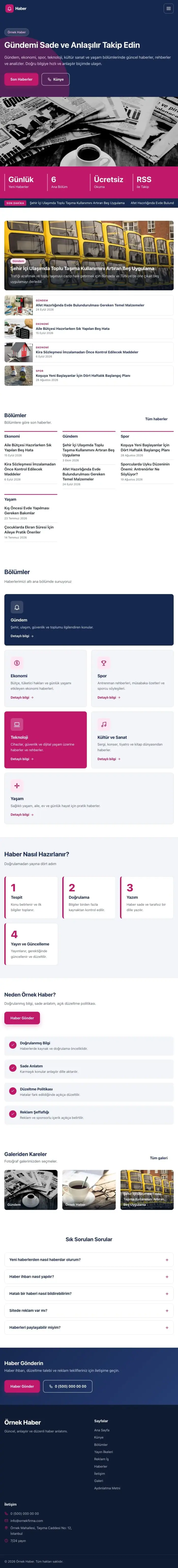 Blok Mavi Pembe – Haber Sitesi Web Sitesi tablet görünümü