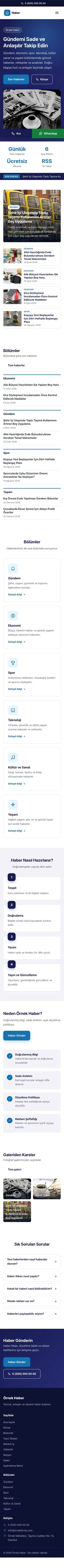 Klasik Lacivert Mavi – Haber Sitesi Web Sitesi mobil görünümü