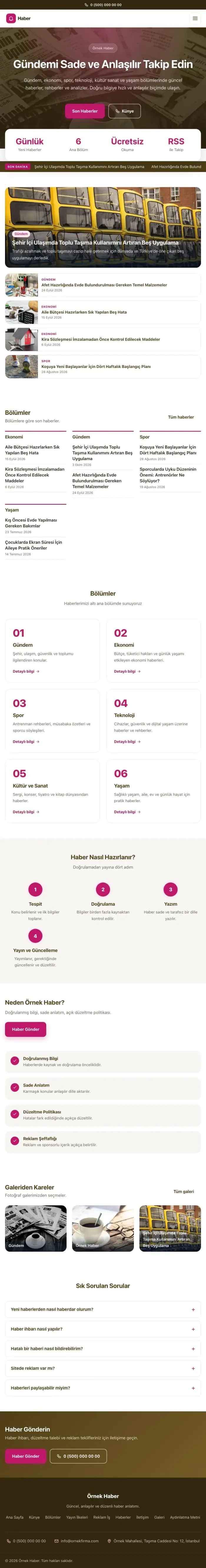 Merkez Kahve Pembe – Haber Sitesi Web Sitesi tablet görünümü