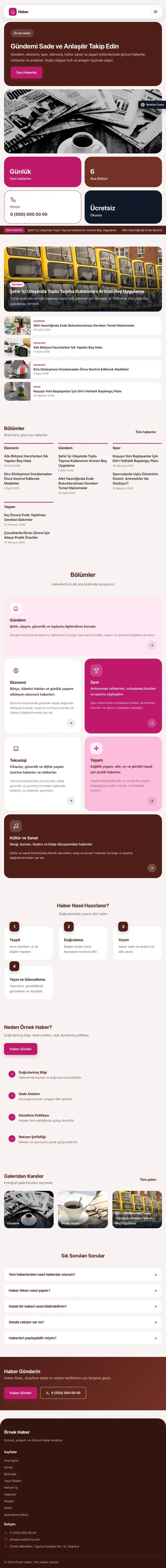 Mozaik Bordo Pembe – Haber Sitesi Web Sitesi tablet görünümü