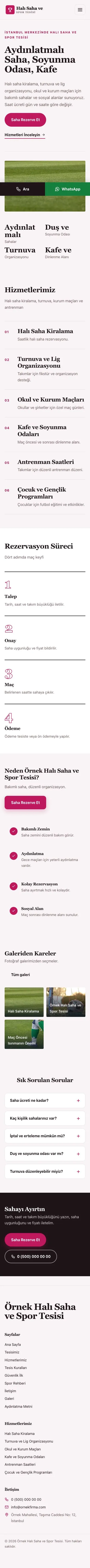 Dergi Editoryal Bordo Pembe – Halı Saha ve Spor Tesisi Web Sitesi mobil görünümü