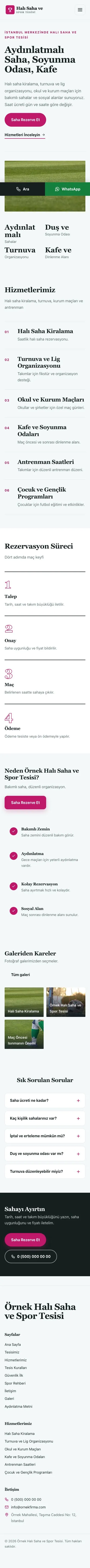 Dergi Editoryal Petrol Pembe – Halı Saha ve Spor Tesisi Web Sitesi mobil görünümü
