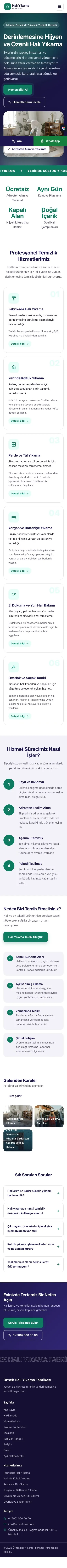 Hareketli Lacivert Turkuaz – Halı Yıkama Web Sitesi mobil görünümü