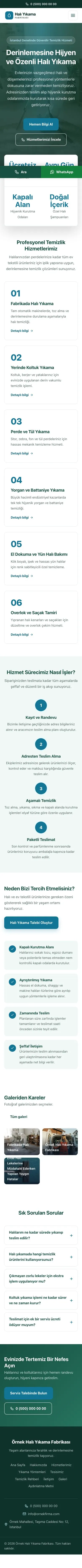 Merkez Petrol Turkuaz – Halı Yıkama Web Sitesi mobil görünümü