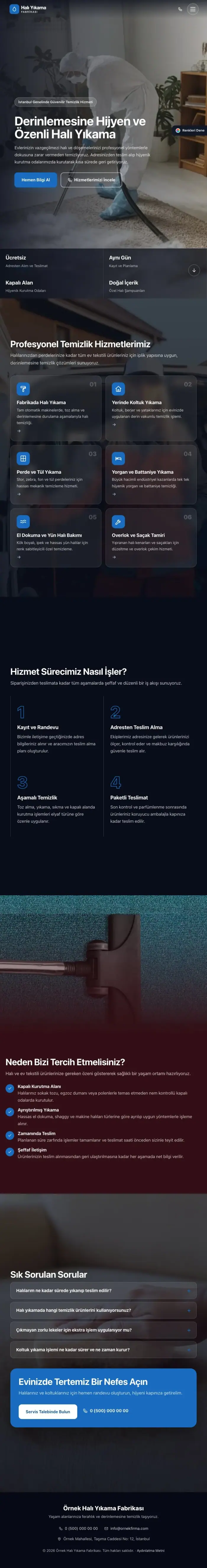 Tam Ekran Bordo Mavi – Halı Yıkama Web Sitesi tablet görünümü