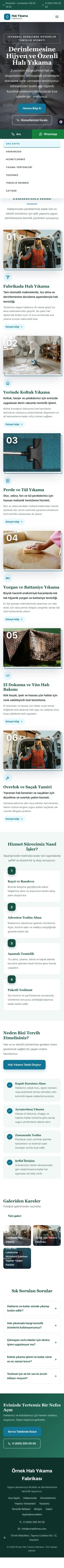 Zigzag Petrol Turkuaz – Halı Yıkama Web Sitesi mobil görünümü