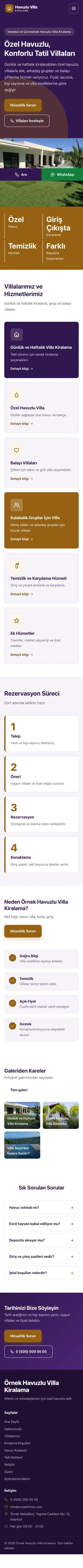 Blok Mor Turuncu – Havuzlu Villa Kiralama Web Sitesi mobil görünümü
