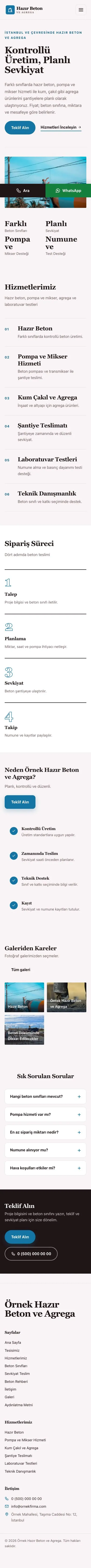 Dergi Editoryal Bordo Mavi – Hazır Beton ve Agrega Web Sitesi mobil görünümü
