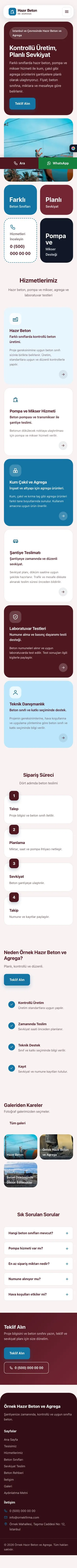Mozaik Bordo Mavi – Hazır Beton ve Agrega Web Sitesi mobil görünümü