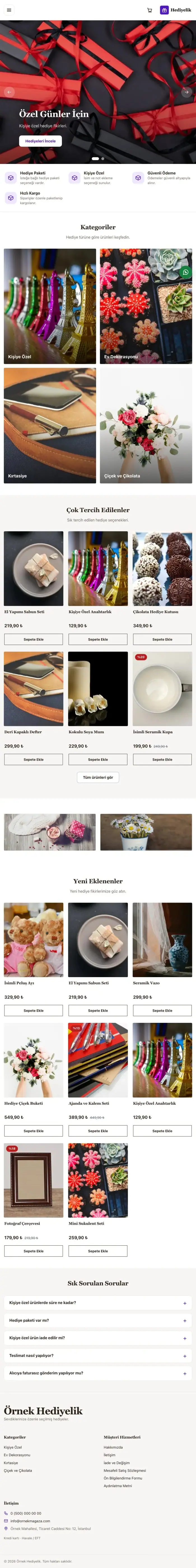 Butik Kahve Mor – Hediyelik E-ticaret Sitesi tablet görünümü