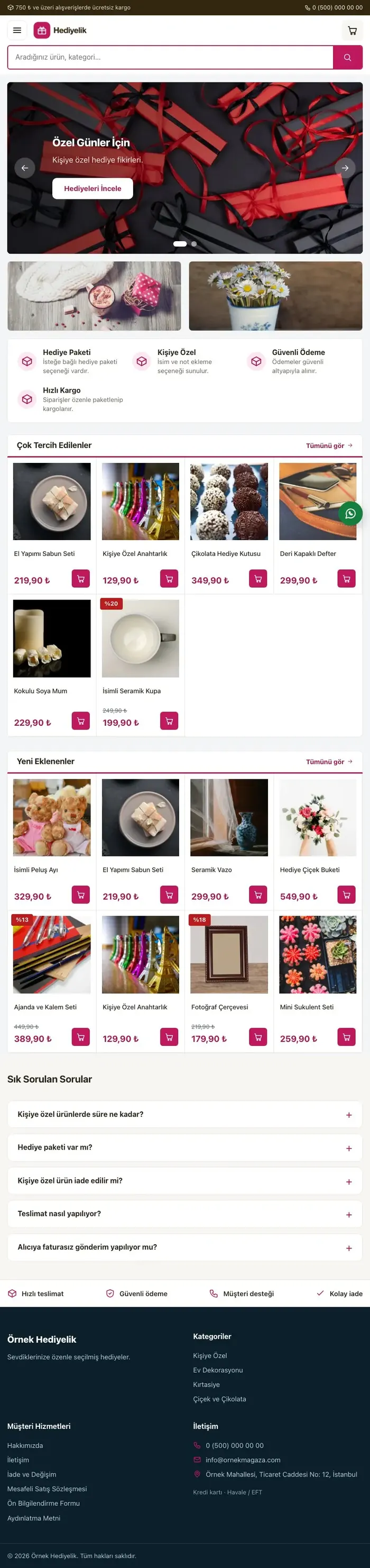 Pazar Yeri Kahve Pembe – Hediyelik E-ticaret Sitesi tablet görünümü