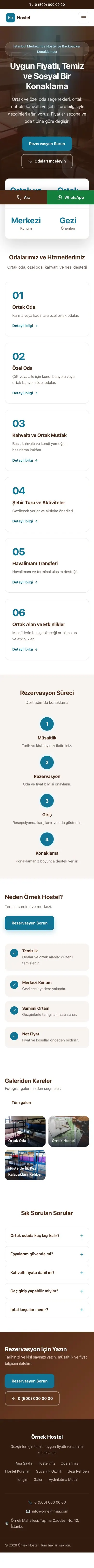 Merkez Kahve Turkuaz – Hostel ve Backpacker Web Sitesi mobil görünümü