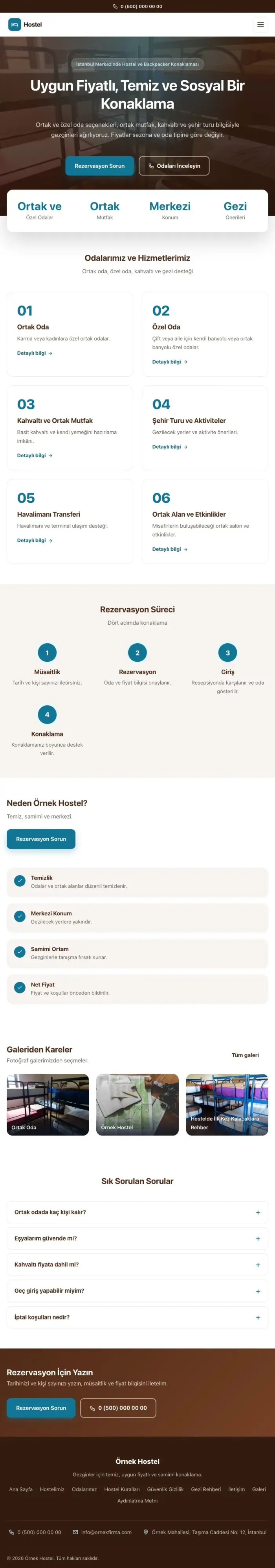 Merkez Kahve Turkuaz – Hostel ve Backpacker Web Sitesi tablet görünümü