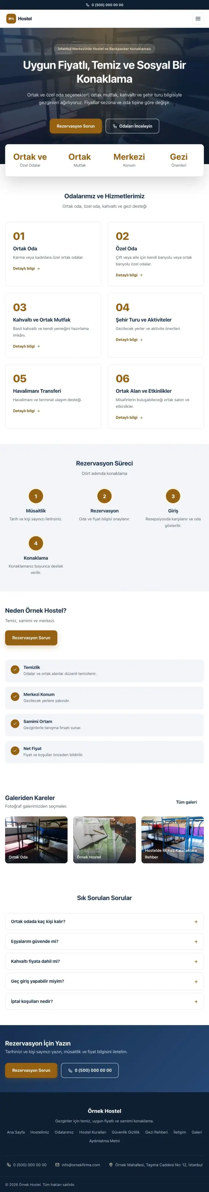 Merkez Mavi Turuncu – Hostel ve Backpacker Web Sitesi tablet görünümü
