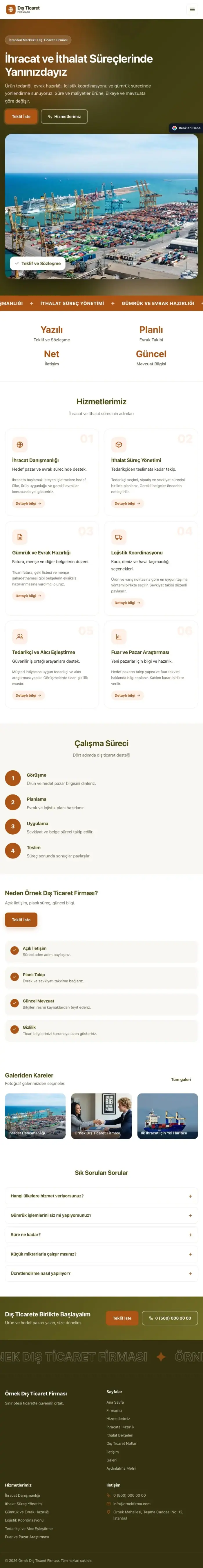 Hareketli Zeytin Turuncu – İhracat ve İthalat Web Sitesi tablet görünümü
