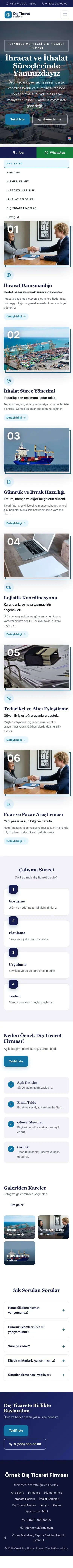 Zigzag Lacivert Mavi – İhracat ve İthalat Web Sitesi mobil görünümü