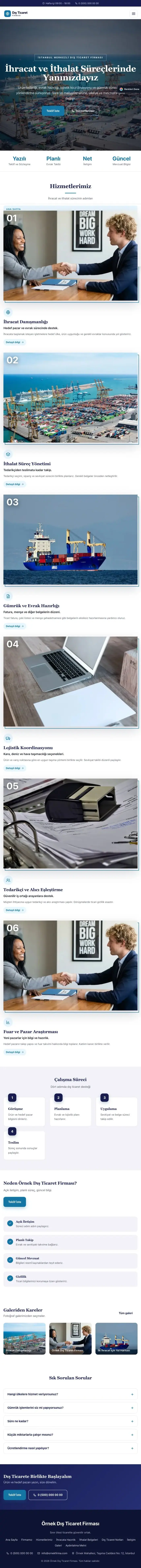 Zigzag Lacivert Mavi – İhracat ve İthalat Web Sitesi tablet görünümü