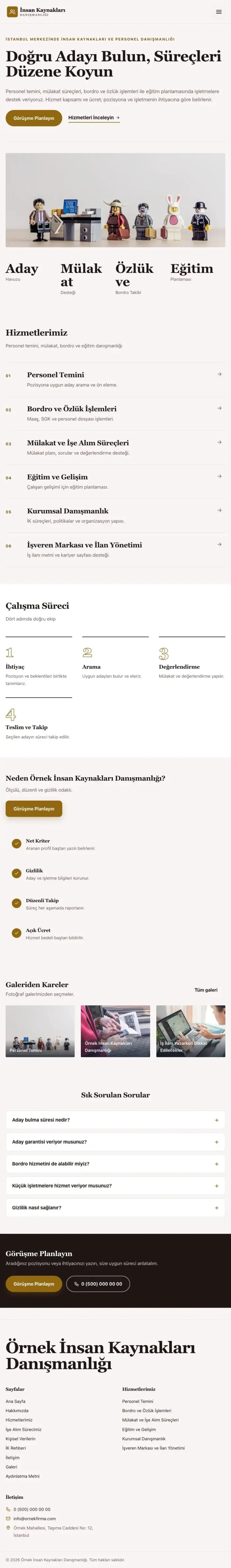 Dergi Editoryal Bordo Amber – İnsan Kaynakları ve Personel Danışmanlığı Web Sitesi tablet görünümü