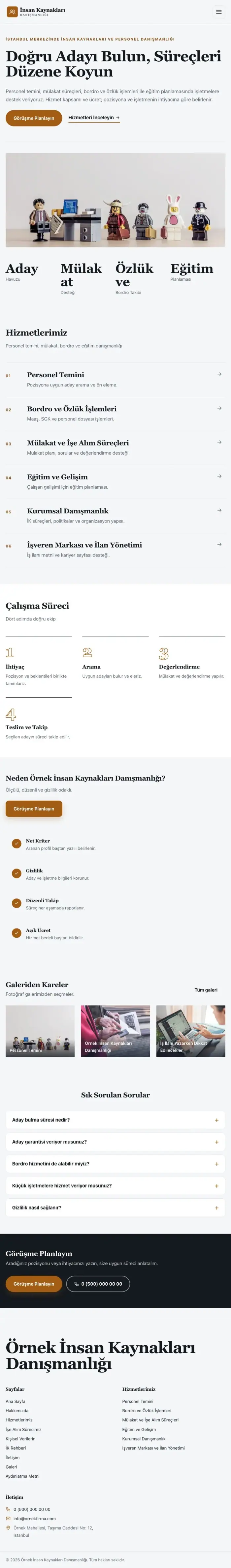 Dergi Editoryal Mavi Turuncu – İnsan Kaynakları ve Personel Danışmanlığı Web Sitesi tablet görünümü