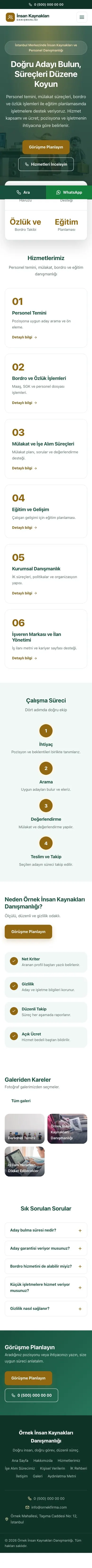 Merkez Petrol Amber – İnsan Kaynakları ve Personel Danışmanlığı Web Sitesi mobil görünümü