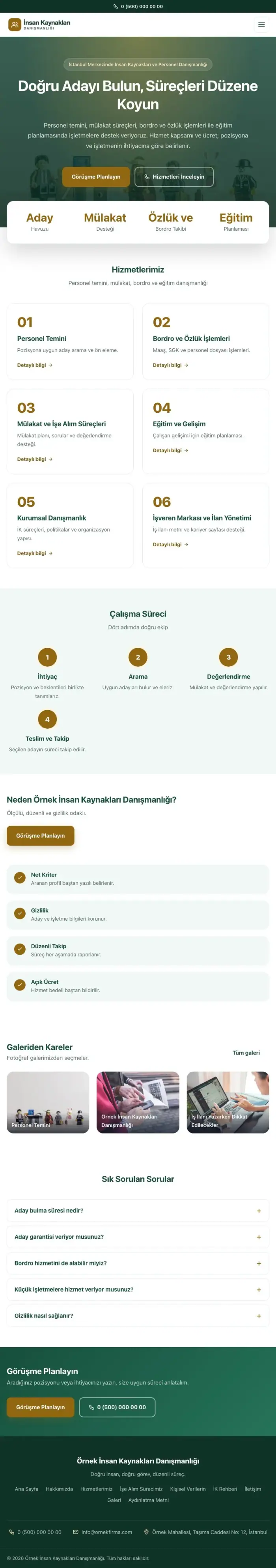Merkez Petrol Amber – İnsan Kaynakları ve Personel Danışmanlığı Web Sitesi tablet görünümü