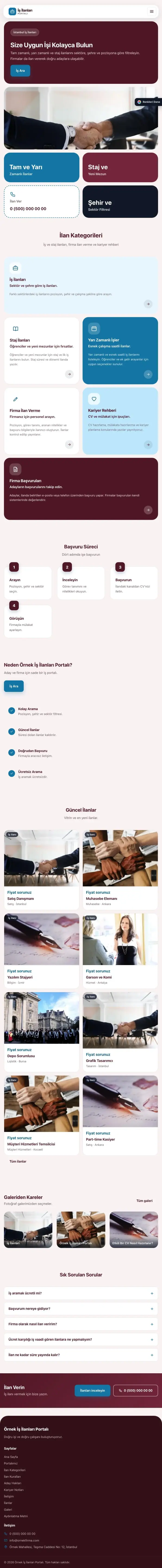Mozaik Bordo Mavi – İş İlanları ve Kariyer Portalı Web Sitesi tablet görünümü