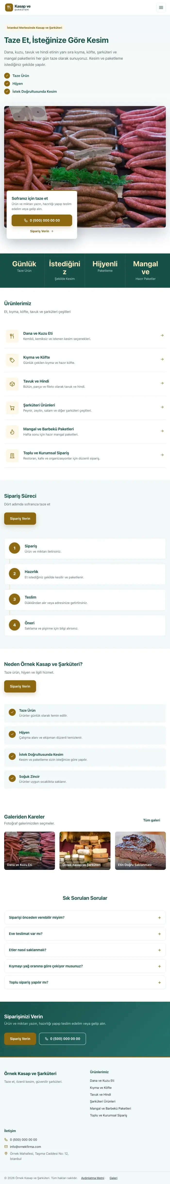 Bölünmüş Petrol Amber – Kasap ve Şarküteri Web Sitesi tablet görünümü