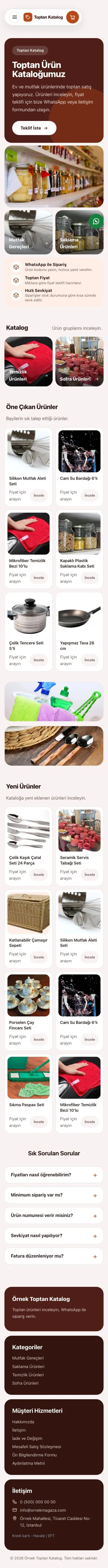 Bento Bordo Turuncu – Katalog Sitesi mobil görünümü