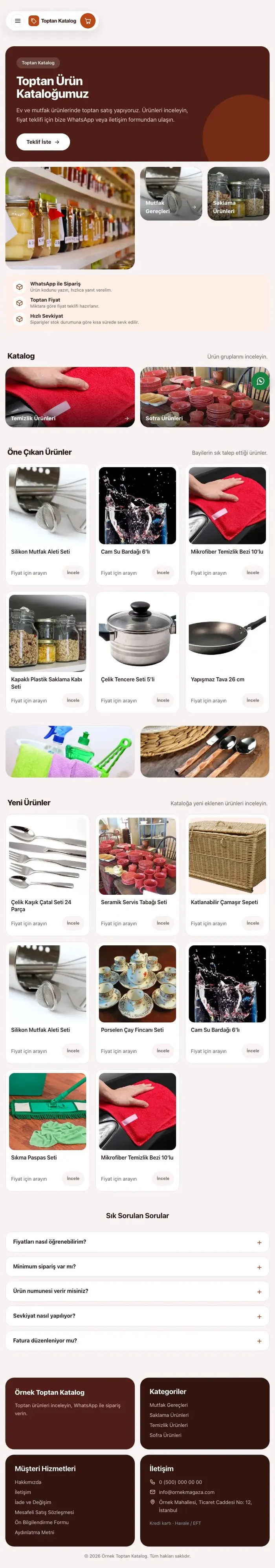 Bento Bordo Turuncu – Katalog Sitesi tablet görünümü